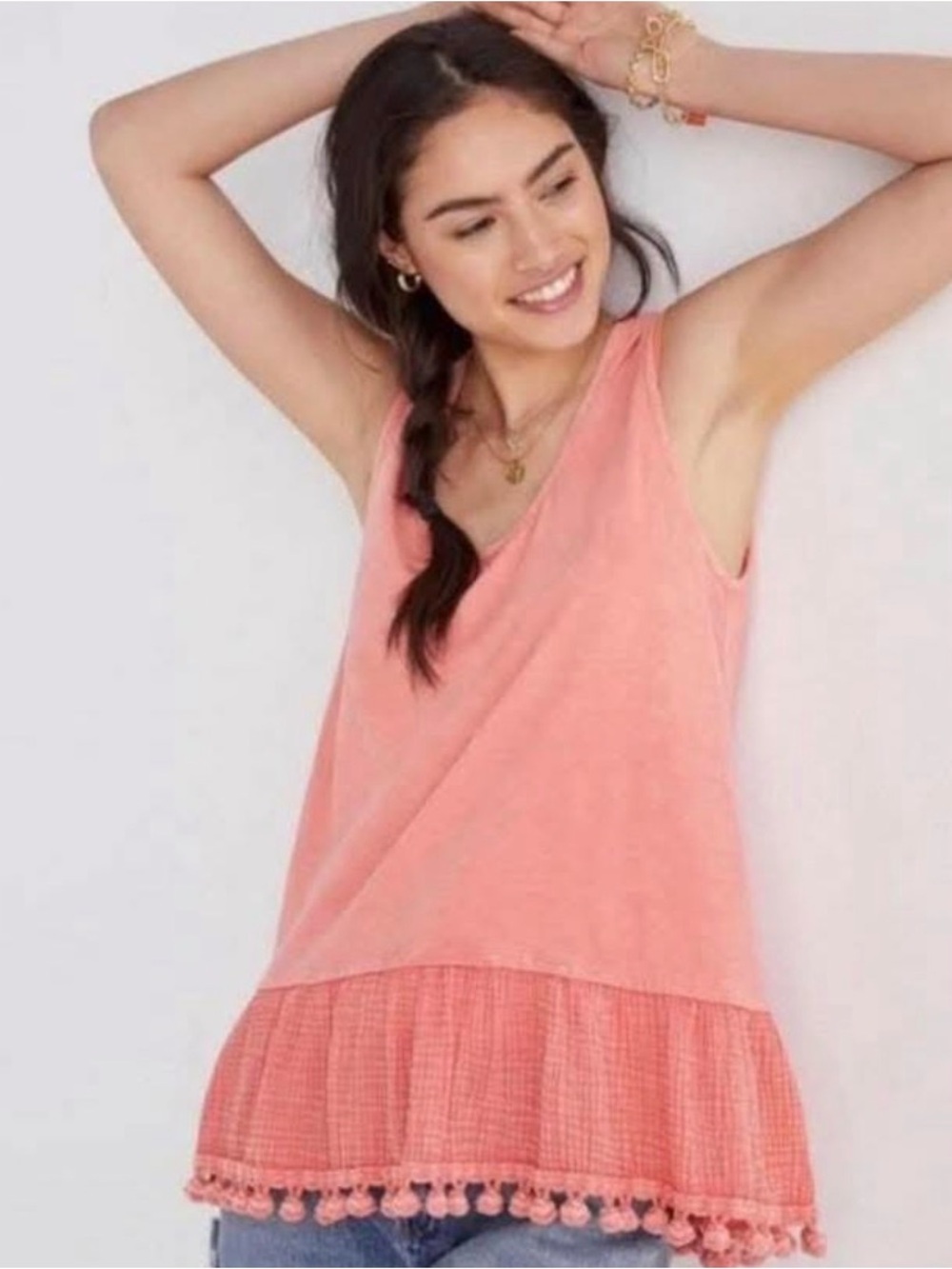 New Anthro Pom Pom Tank